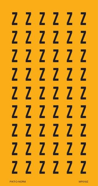 LETTRE Z SUR FEUILLE