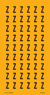 LETTRE Z SUR FEUILLE