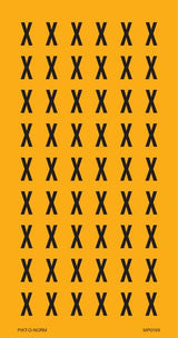 LETTER X OP VEL