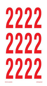 CHIFFRE 2 SUR FEUILLE