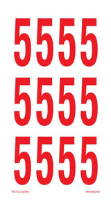 CHIFFRE 5 SUR FEUILLE