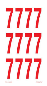 CIJFER 7 OP VEL