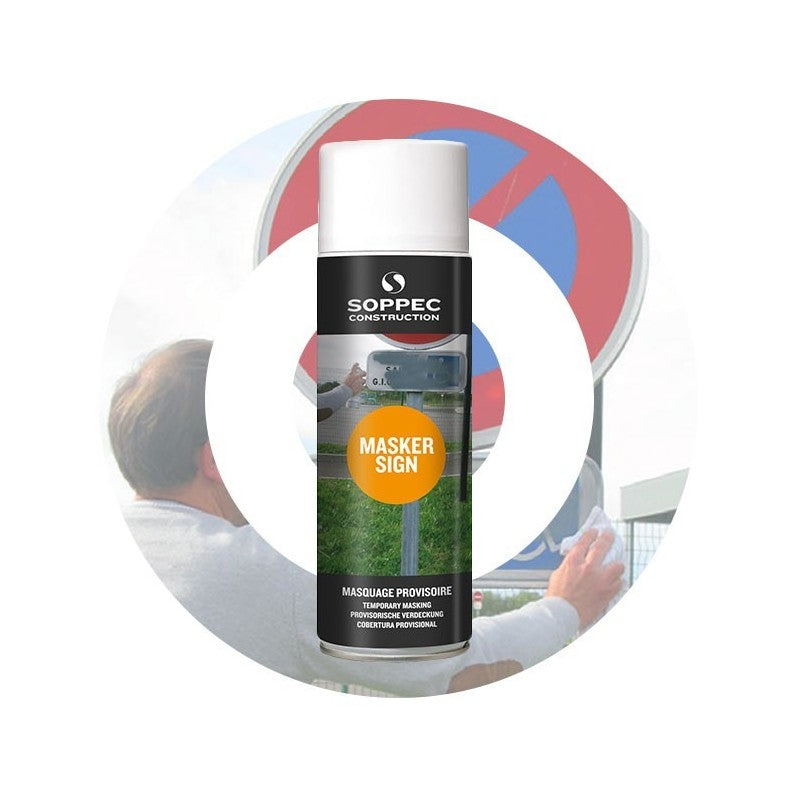 MASKER SIGN, MASQUAGE PROVISOIRE GRIS
