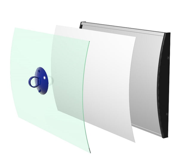 MUR, PROFIL COURBE EN ALUMINIUM