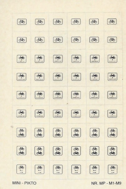 AANWIJZINGSBORDEN M1, M6, M7, M8 en M9