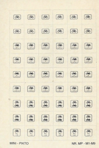 AANWIJZINGSBORDEN M1, M6, M7, M8 en M9