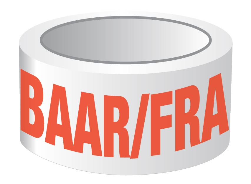 RUBAN EMBALLAGE TEXTE BREEKBAAR/FRAGILE