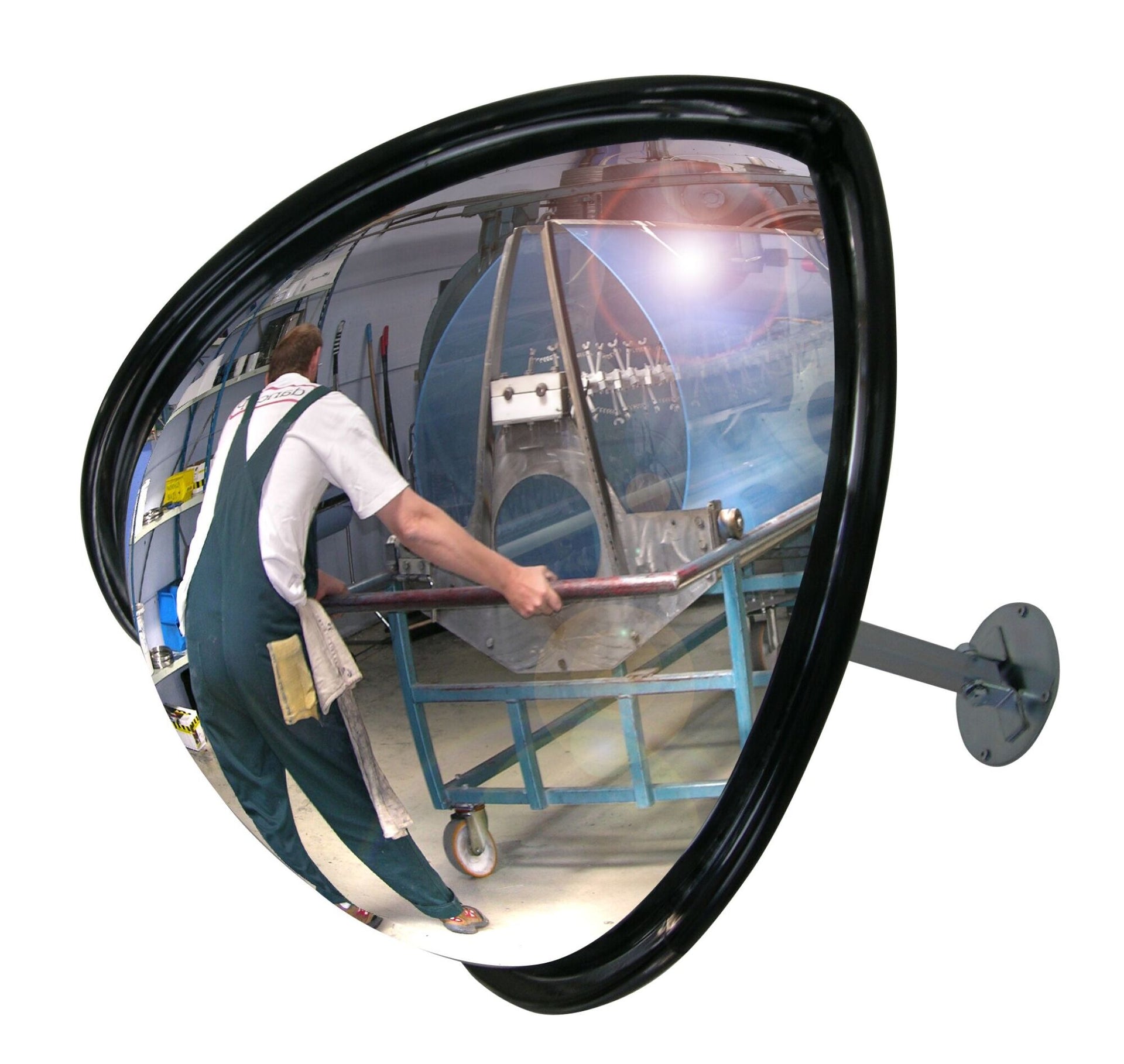 GROOTHOEKSPIEGEL 180° SLAGVAST ACRYLAAT