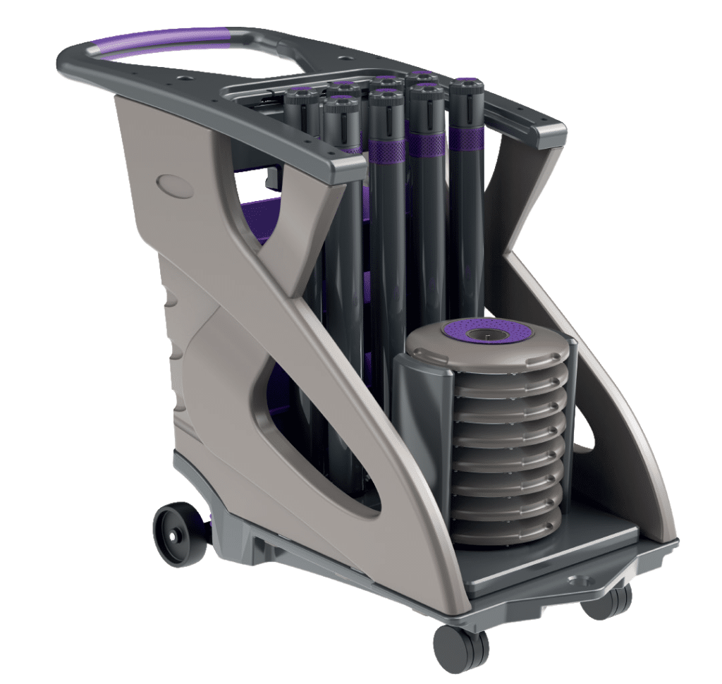 Q PURPLE UNICART, LEEG OF GEVULD