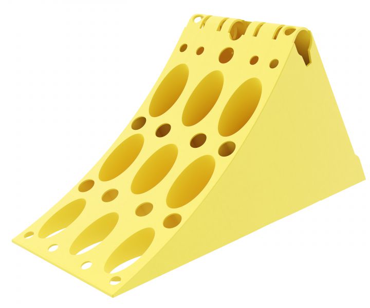 CALES DE ROUE EN POLYPROPYLÈNE JAUNE