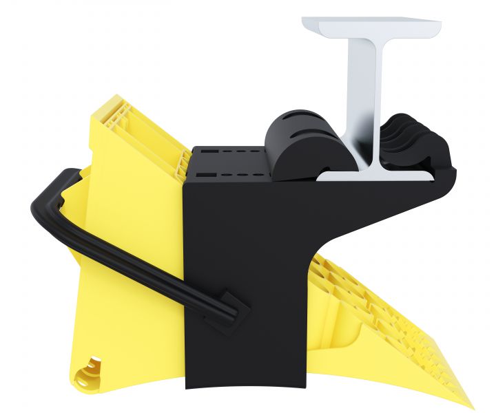 SUPPORT CALE ROUE PLASTIQ.90° WIELKEG03