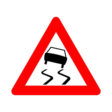 A15 GLADDE RIJBAAN - SLIPGEVAAR