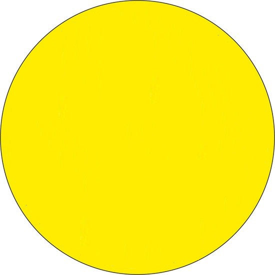 BORDEN GEEL CIRKEL BLANCO