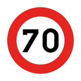 C43 MAXIMUM SNELHEID 70KM