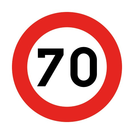 C43 MAXIMUM SNELHEID 70KM