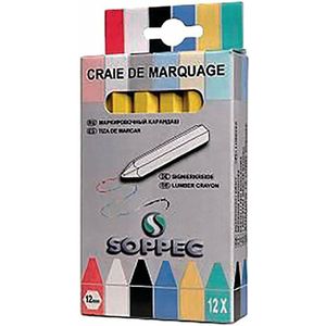 CRAIE DE MARQUAGE BOITE DE 12 PIECES
