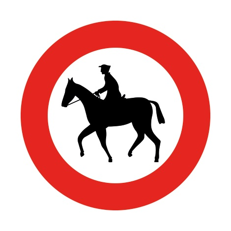 C15 VERBODEN TOEGANG RUITERS
