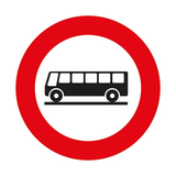 C22 VERBODEN TOEGANG VOOR AUTOCARS