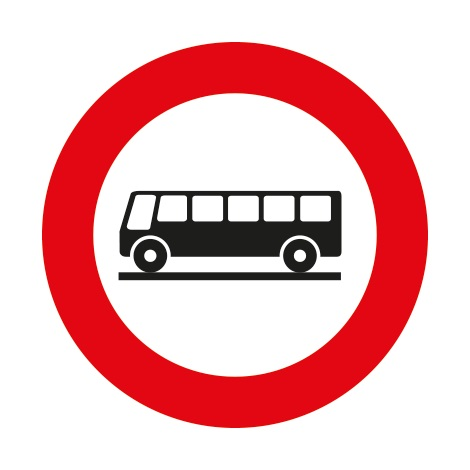 C22 VERBODEN TOEGANG VOOR AUTOCARS