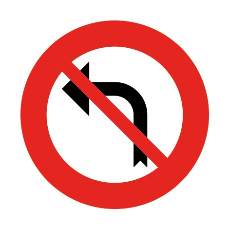 C31a VERBOD OM LINKS AFSLAAN