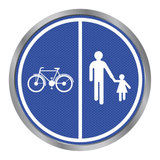 D9a GERESERVEERD VOETGANGERS & FIETSERS