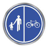 D9b GERESERVEERD VOETGANGERS & FIETSERS