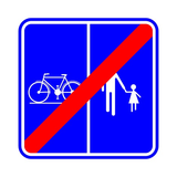 F101b EINDE WEG VOORBEHOUDEN VOETG...&