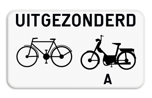 M3 UITGEZONDERD FIETSERS & BROMFIETS. A